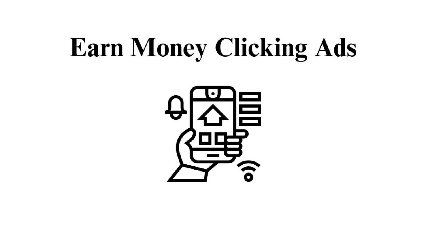 Earn Money Clicking Ads Illustration.