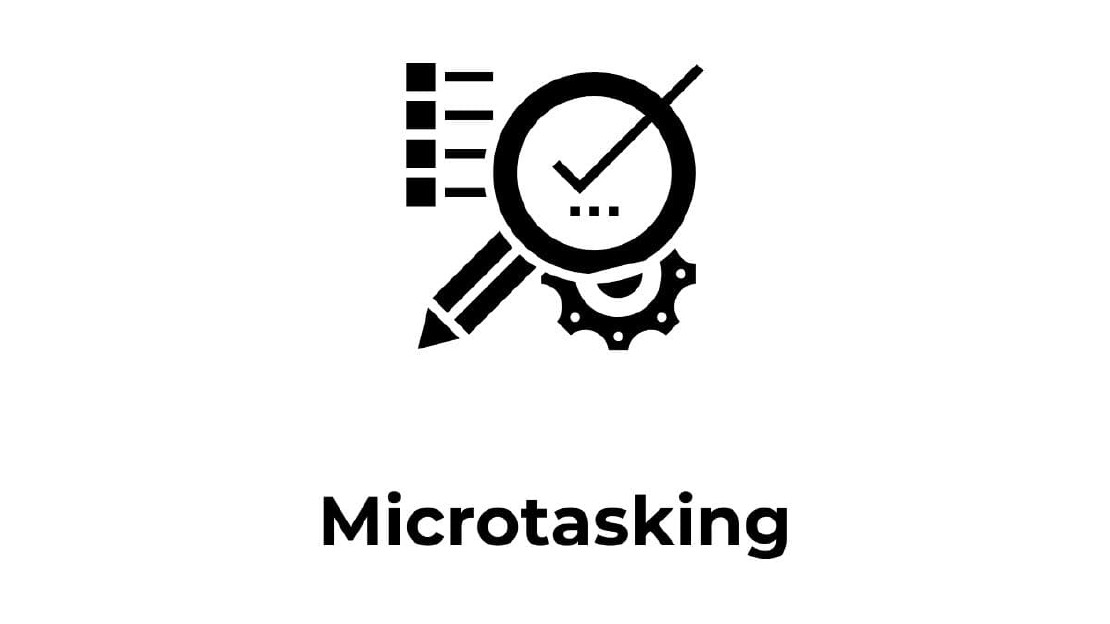 Pencil, Checkmark, Microtasking Concept