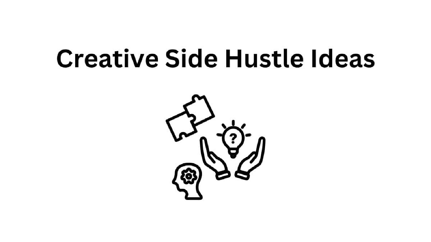 Thinking, Hands Open to Opportunity, Lightbulb, Cash Side Hustle Ideas Motto.